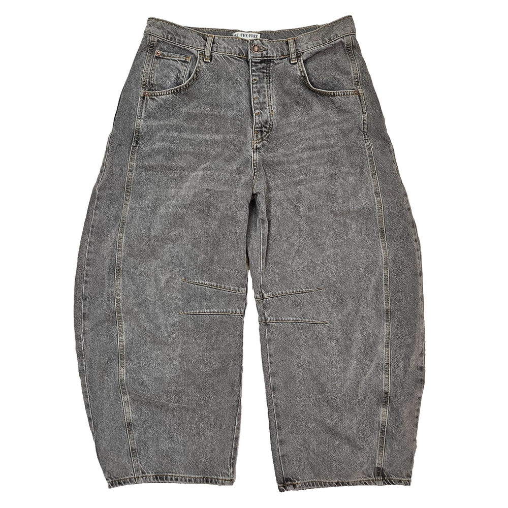 Free People We the Free Lucky You Barrel Jeans